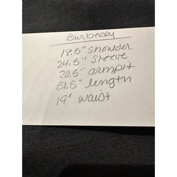 Burberrys' Wool Blazer Jacket Mens 40 Gray Charcoal Button Sports Coat USA MADE - Picture 12 of 13